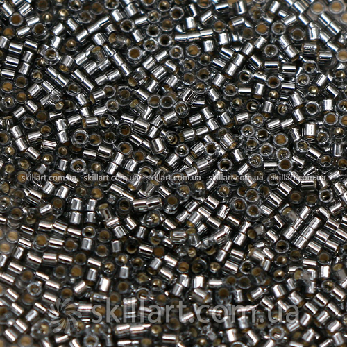Бисер DBS-48 Miyuki Delica Beads 15/0 (блестящий, серый)